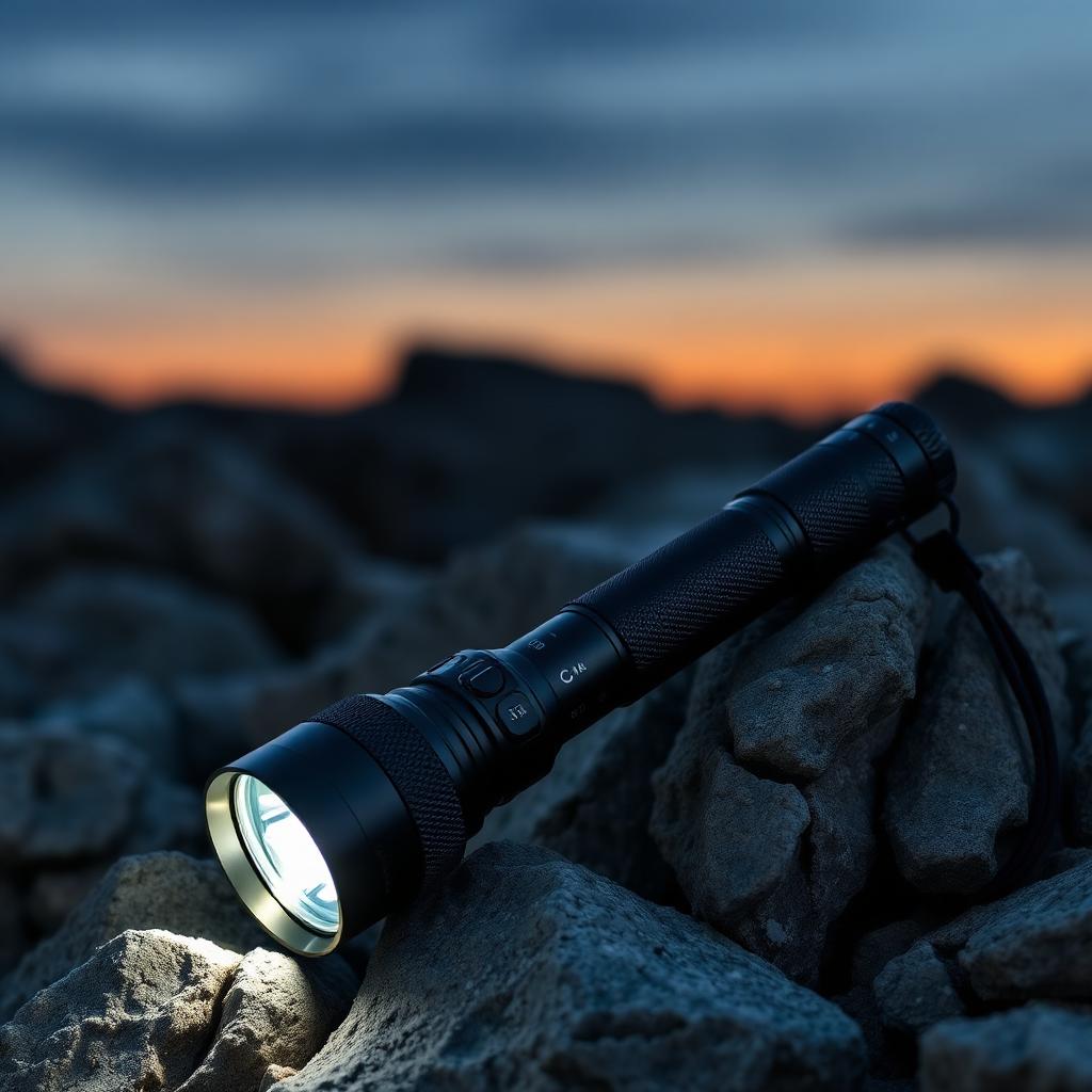 Lanterna Tática LED T6 Recarregável